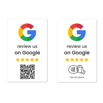 Google Review NFC & QR Card